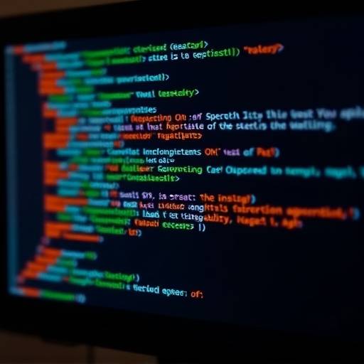 Code HTML affiché sur un écran