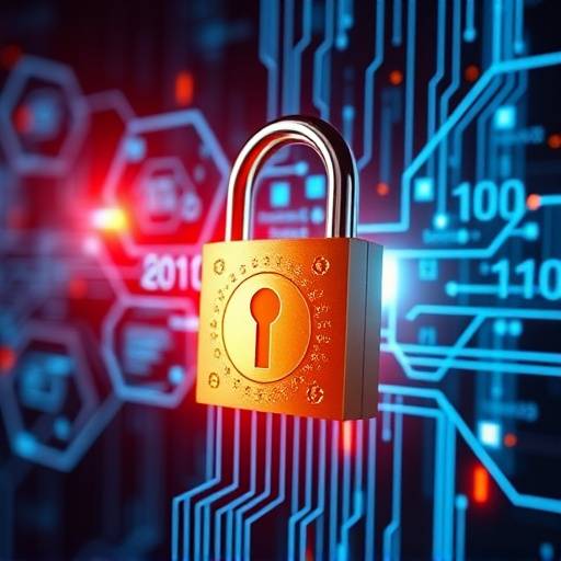 Représentation graphique d'un cadenas et de données sécurisées, symbolisant la protection des données